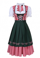 Oktoberfest Red &amp; Green Dress